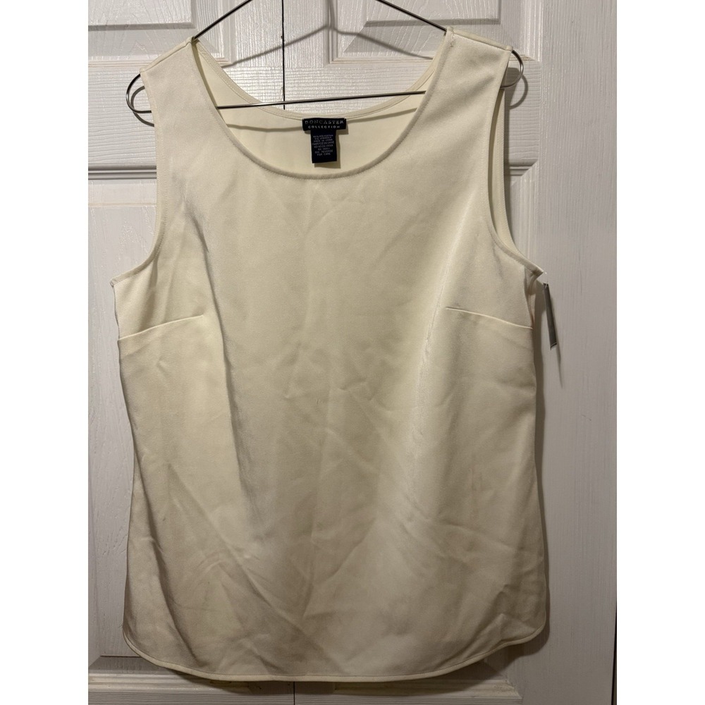 Doncaster nwt off white wardrobe staple tank size 10 blouse top career work